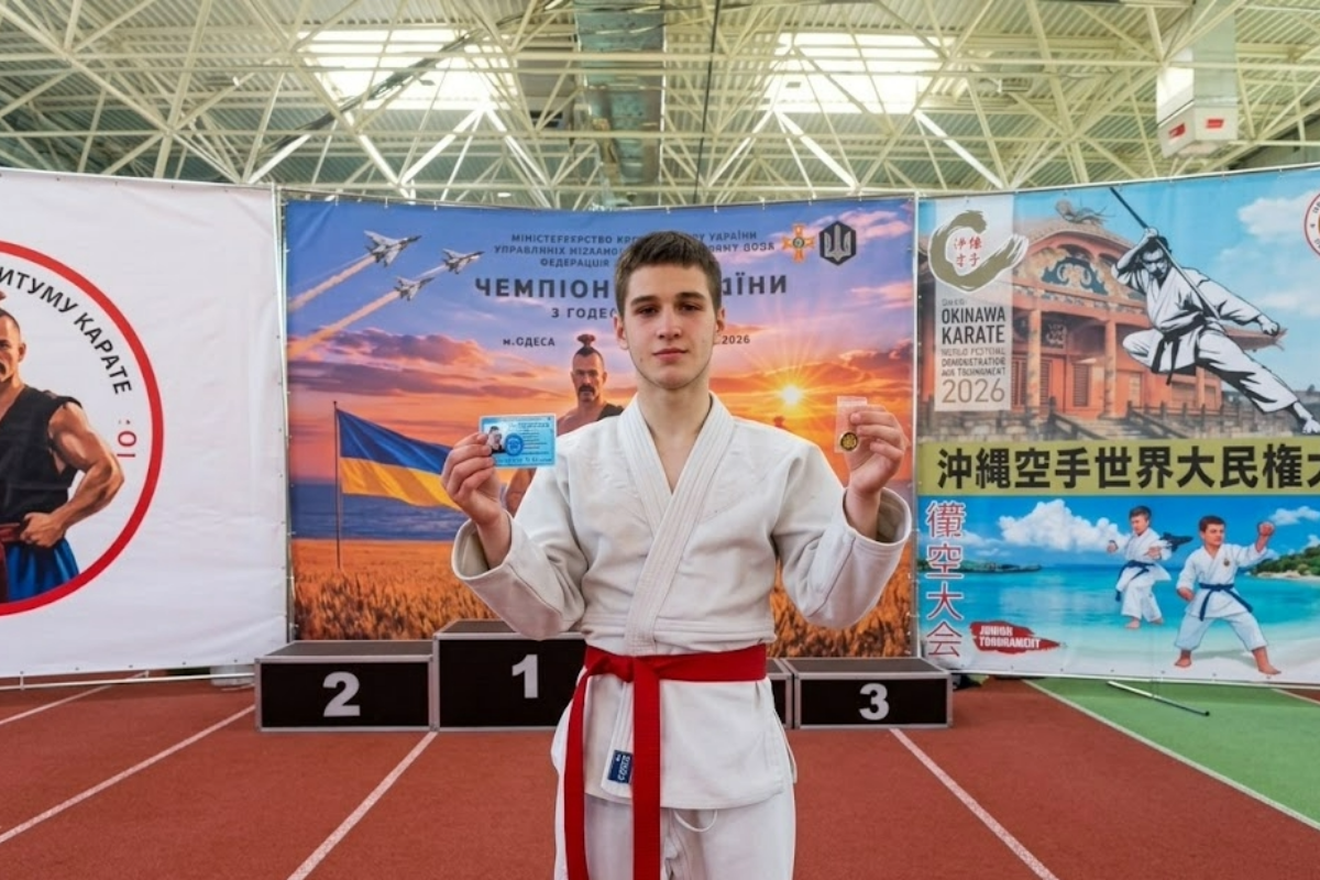 Спортсмен із Тальнівщини здобув “золото” на чемпіонаті України з карате та виконав норматив КМС
