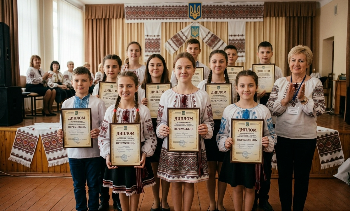 Школярі зі Шполянщини стали переможцями обласного конкурсу «Вишиванка — символ української душі»
