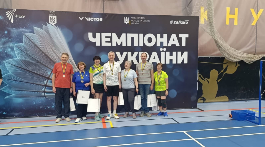 Спортсмени з Черкащини здобули нагороди на чемпіонаті України з бадмінтону
