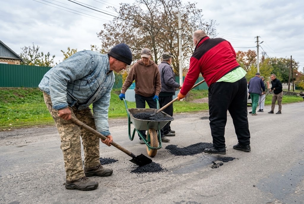 Жителі Сунок зібрали понад 85 тис грн і відремонтували 5 км дороги